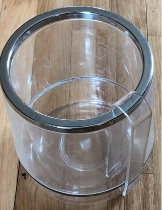 Champagne bucket or ice bucket and its plexiglass pliers 17.5 * 15 cm