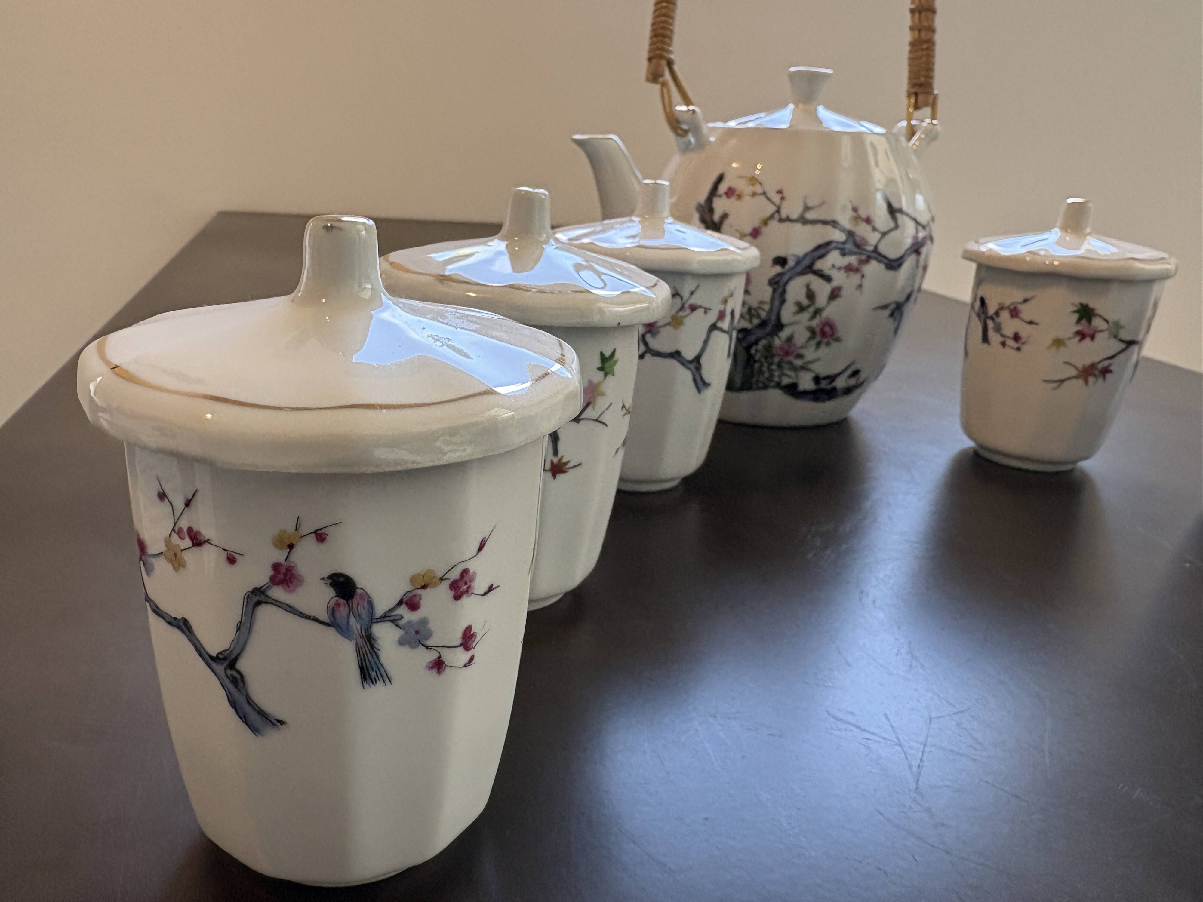 Antique Asian porcelain tea or coffee set