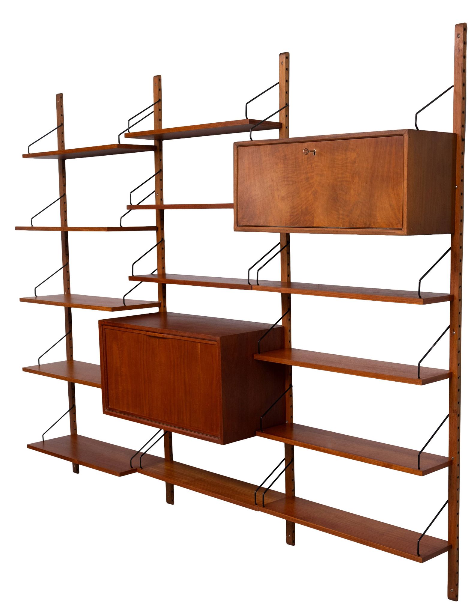 Poul Cadovius hanging Royal Wall System 1950s Denmark