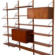 Poul Cadovius hanging Royal Wall System 1950s Denmark