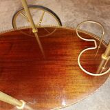 Vintage mahogany roll bar