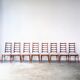 8 chaises vintage danoises teck modèle Lis, Niels Koefoed, 1960 1970