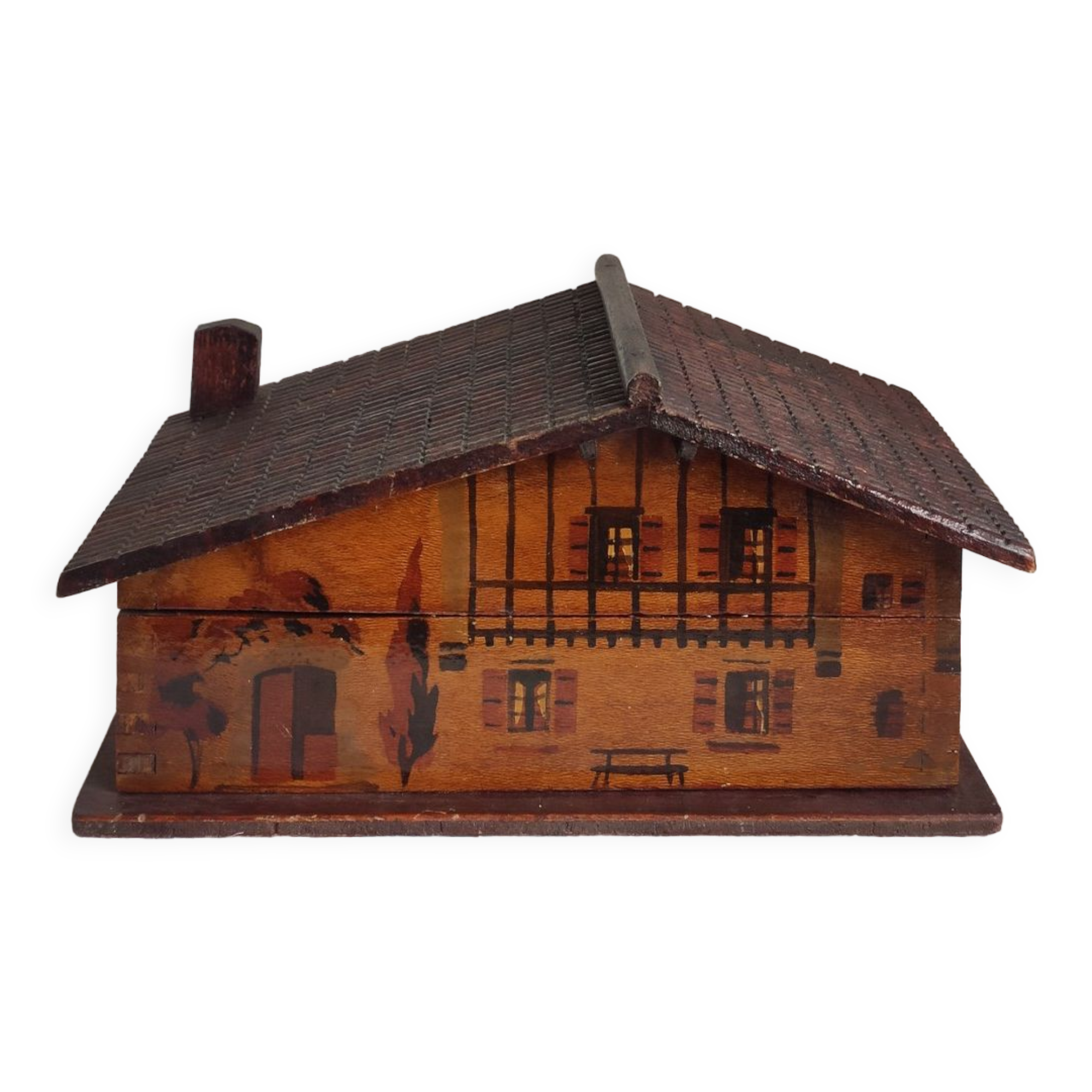Wooden chalet box