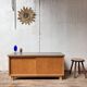 Vintage TV / hi-fi cabinet sideboard - oak - 50/60 - French modernist