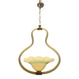 Yellow Italian Murano Glass Pendant Light