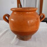 Varnished terracotta pot