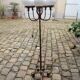 Vintage gold metal floor lamp, 70s