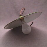 Old hanging in green enamelled sheet metal