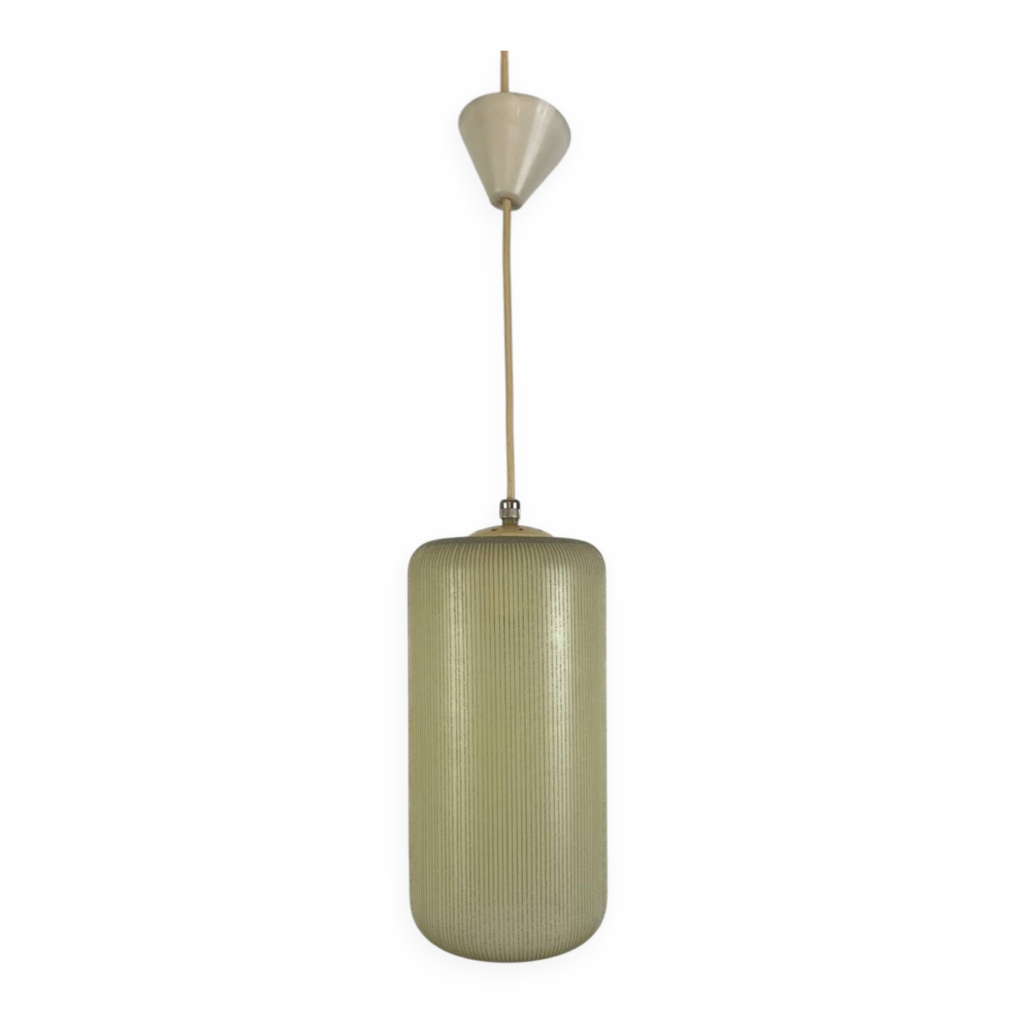 Opaline pendant light from the 1950s.