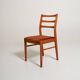 4 chaises de salle à manger scandinaves en teck