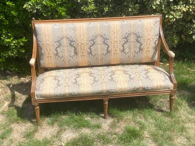 Banquette - Boudoir Sofa in Wood - Louis XVI Period