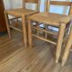Ensemble de quatre chaises paillées