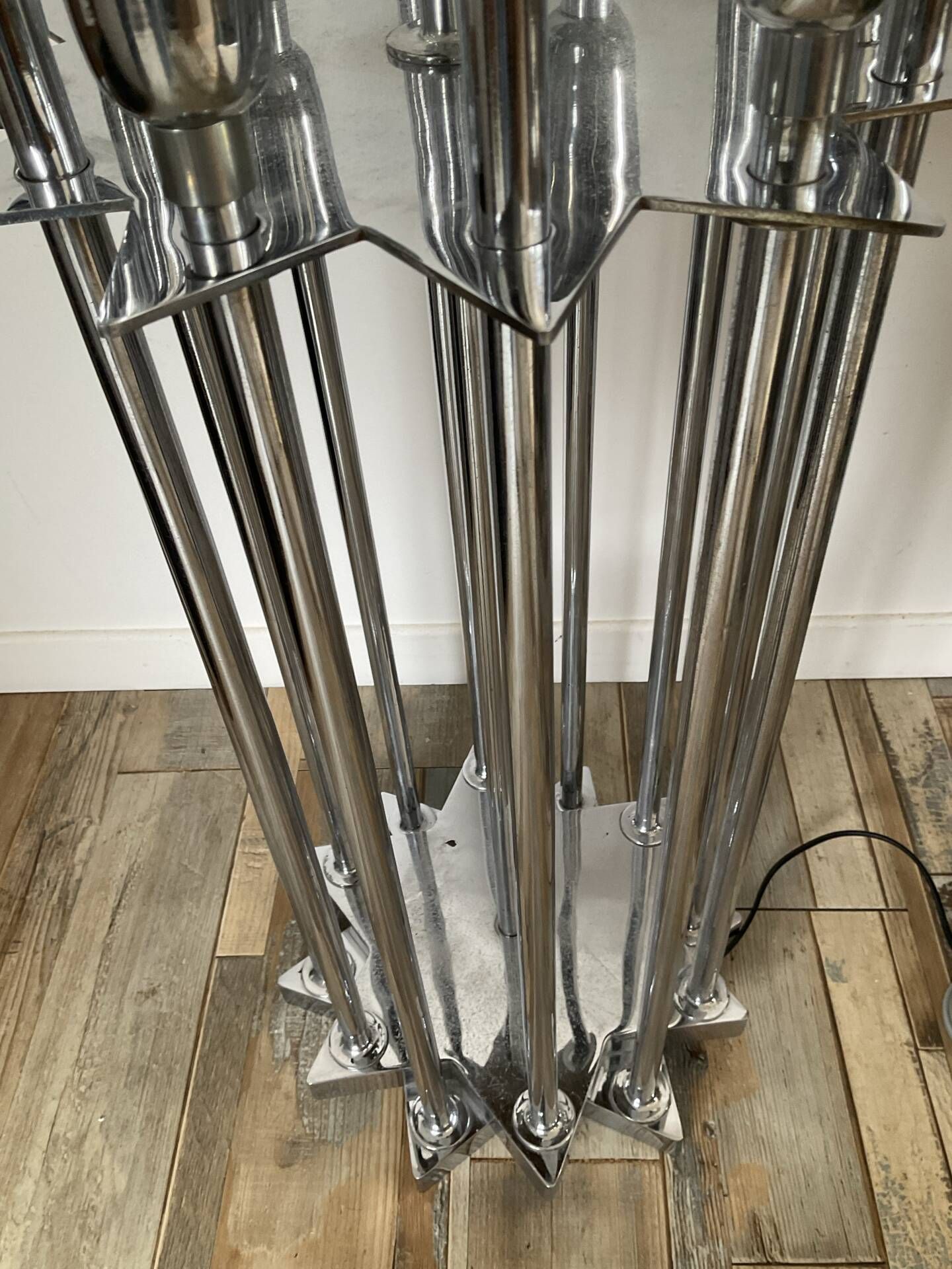 1970s Space Age "trumpet" floor lamp