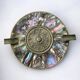Abalone shell & alpaca ashtray, Mexico, circa 1970s