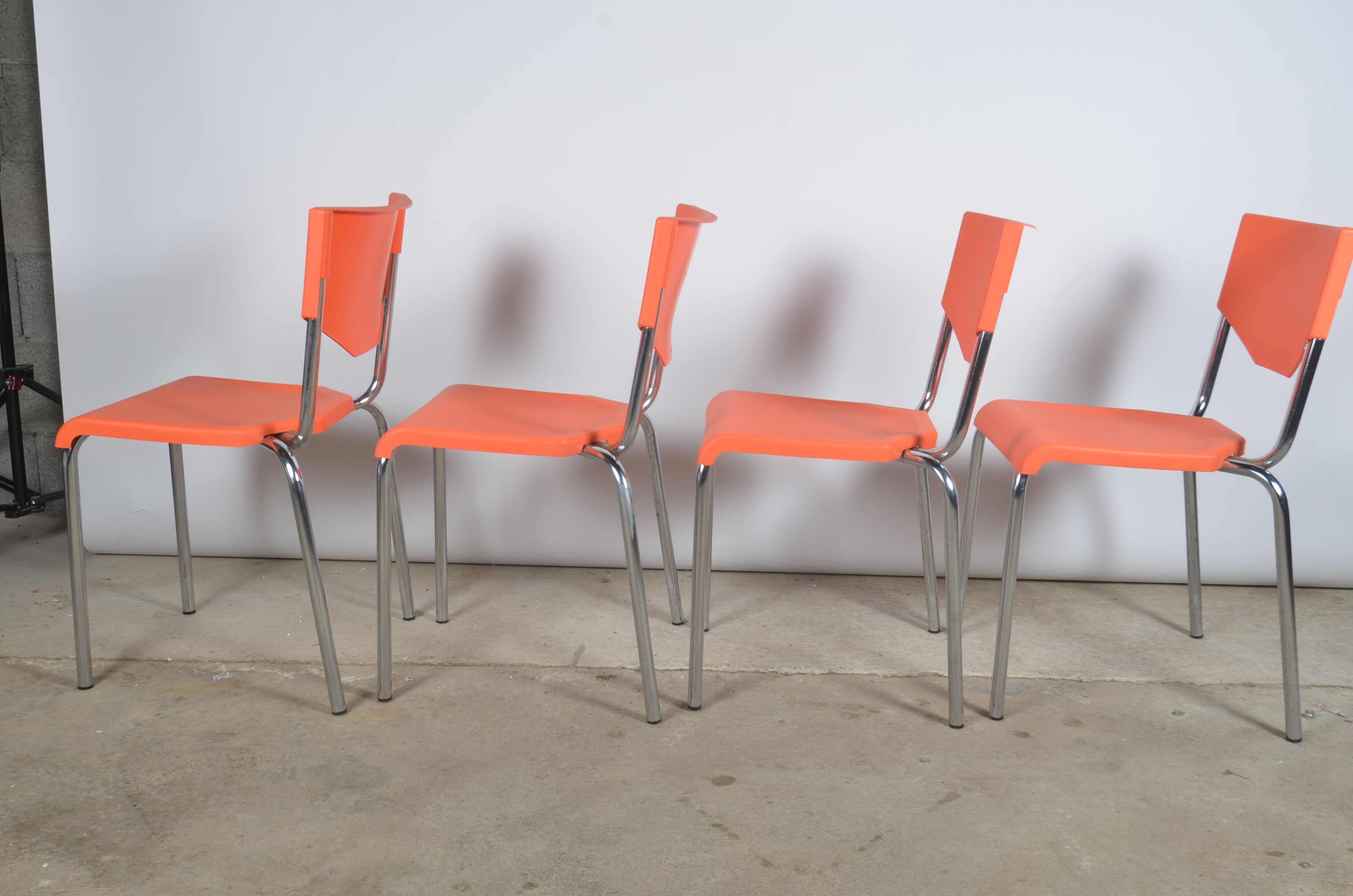 Vintage orange chairs
