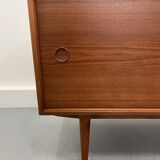 Enfilade danoise en teck long 220, années 1960