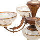 Art deco chandelier 5 fires, 1940