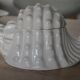 Ceramic box in the shape of a seashell