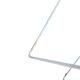 Vintage white wire chair in Bertoia style