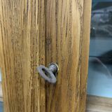 Solid oak school display case