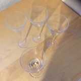 4 glasses Martini cocktail