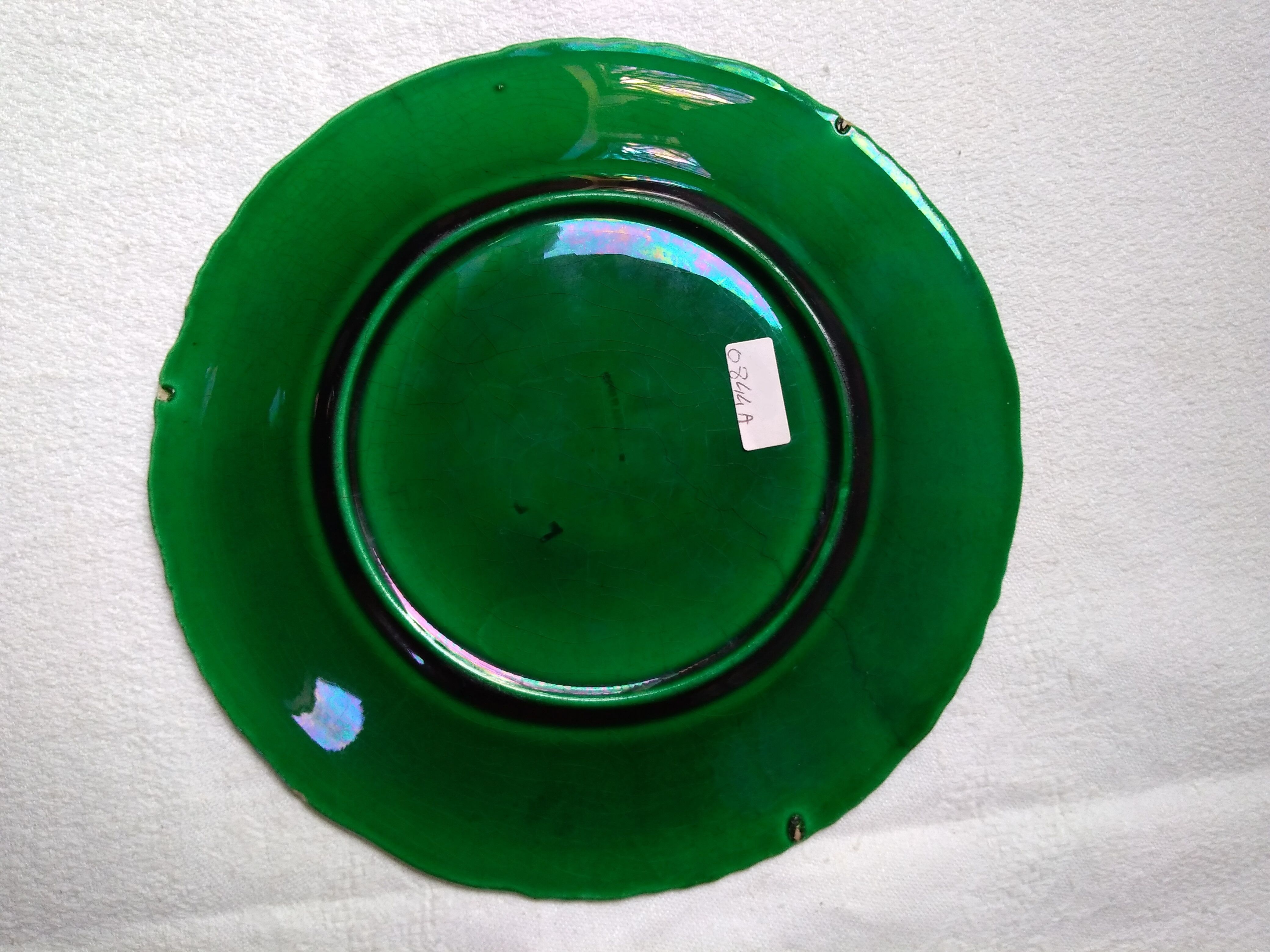 Plate dabbling enamels ombrant