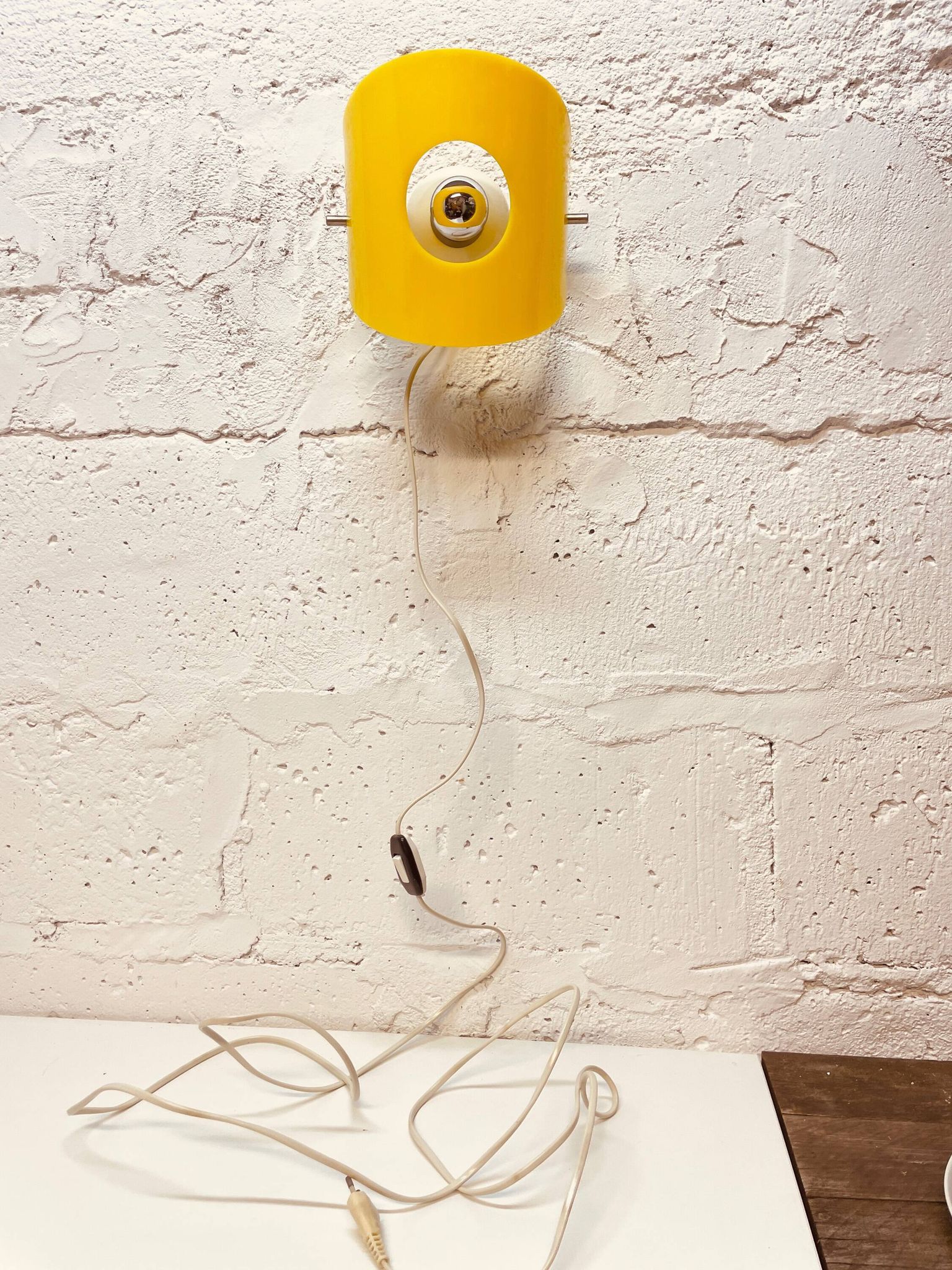 Space age wall lamp, Polam, 1960s.
