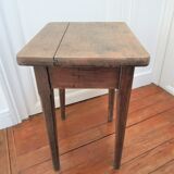 Bedside table solid oak patinated early twentieth century
