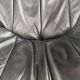 Black leather swivel chair, Artifort style