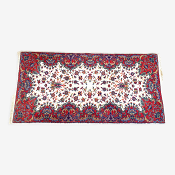 Tapis persan intérieur beige 145 x 72cm