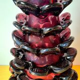Blown glass pine cone vase