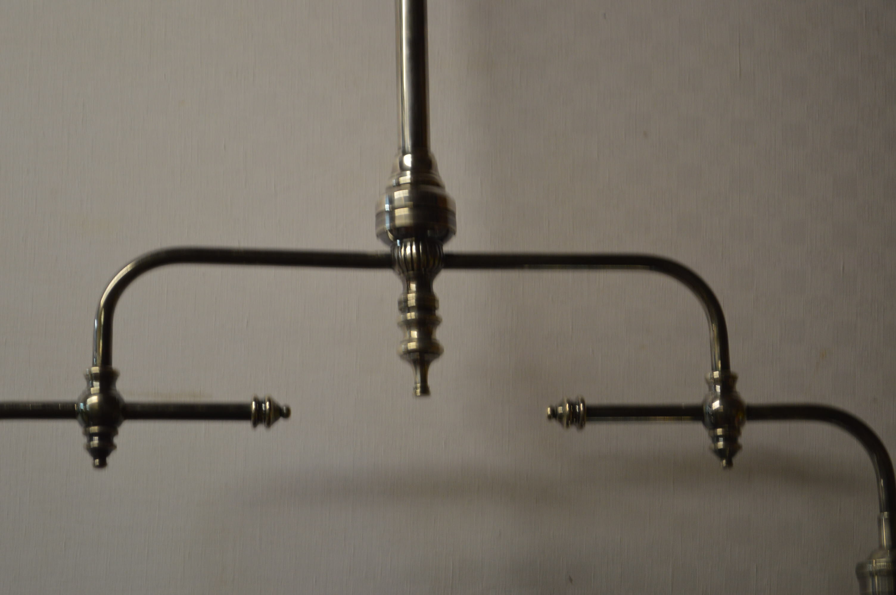 Billiards chrome brass chandelier