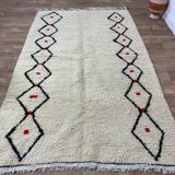 Handmade Moroccan Berber rug 253 X 153 CM