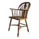 Mid century solid oak lyre-back Windsor chair, 1960s-70s
