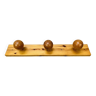 Wall coat rack hook pine balls