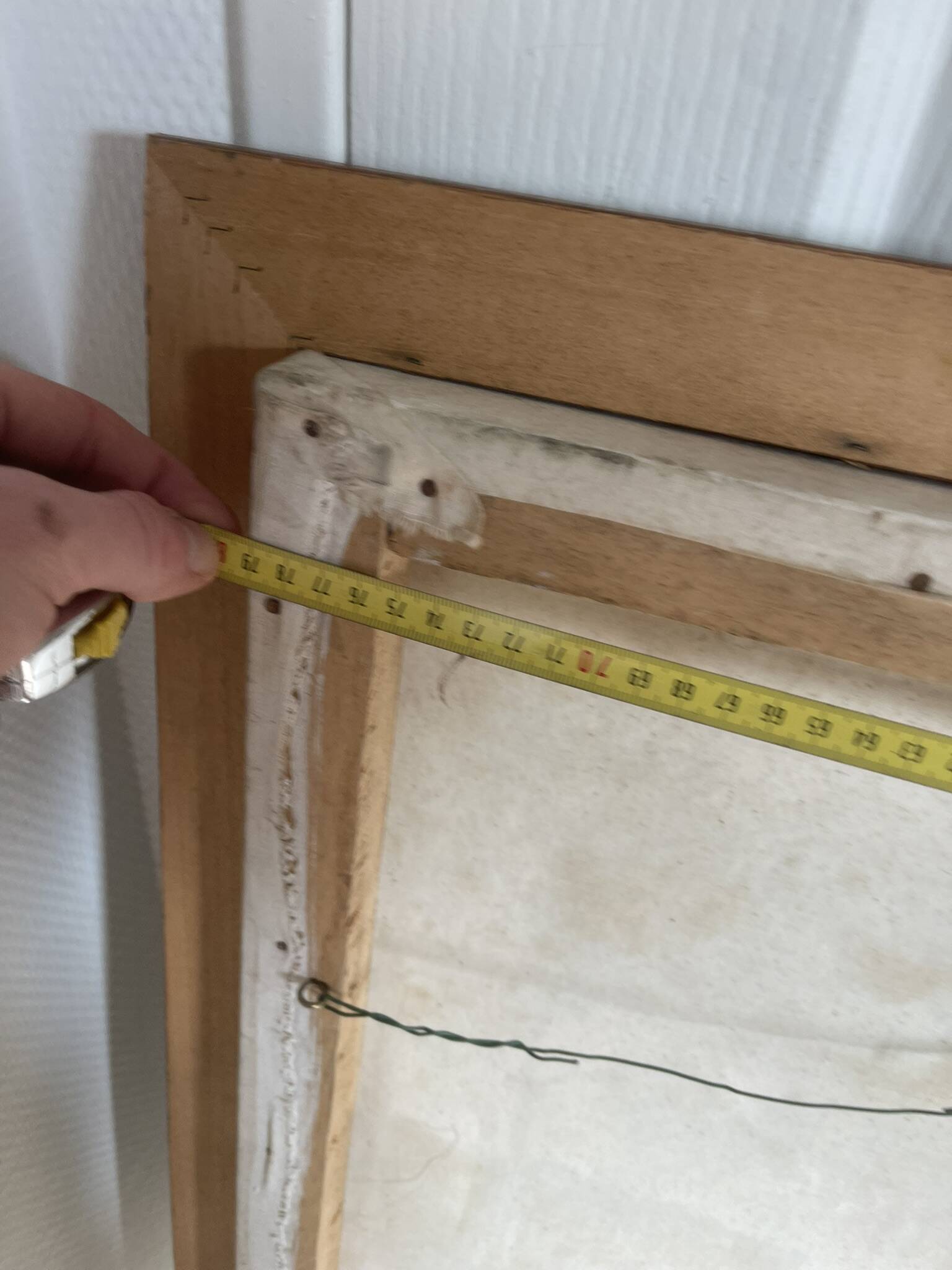 Old Oil Painting Canvas Manor Castle Holiday Home 87x62cm