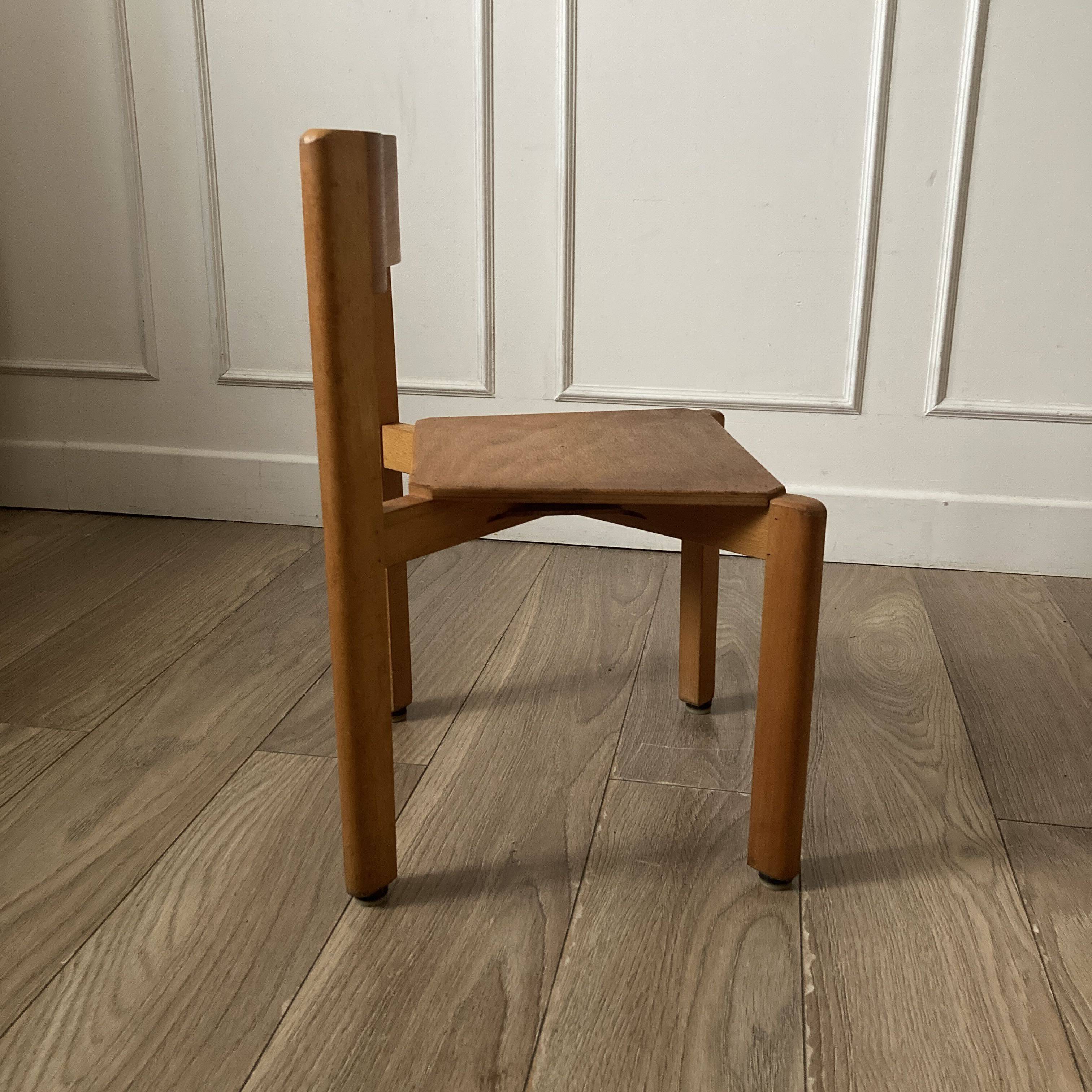 Wooden children's chair