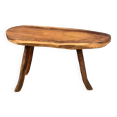 Banc brutaliste tripode en bois