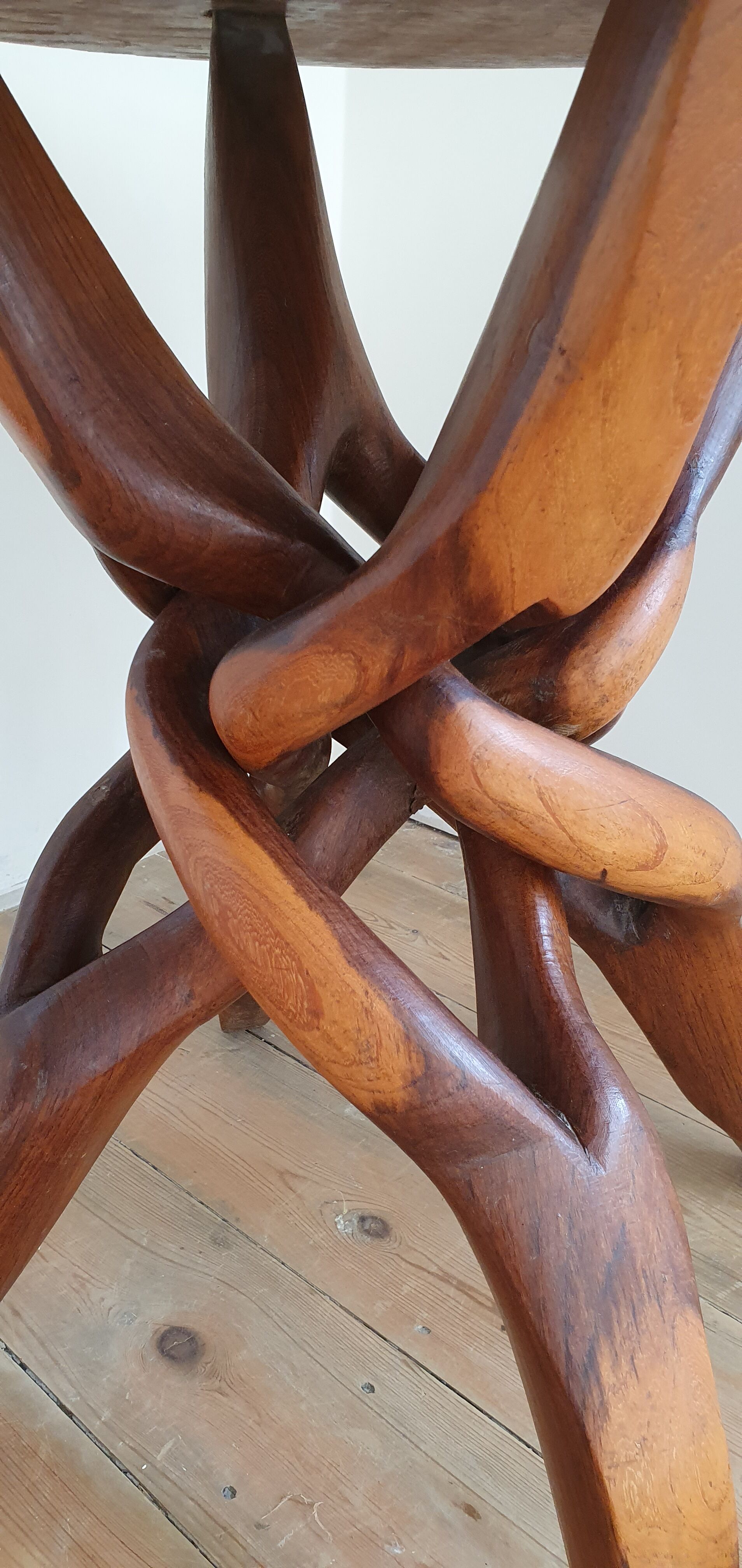 African teak root table 50s