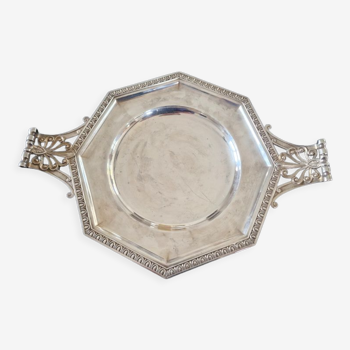 Durousseau and Raynaud (Lyon) - Octagonal cut on piedouche, display - Silver metal - Style