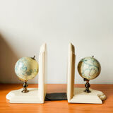 Pair of vintage globe bookends