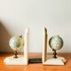 Pair of vintage globe bookends
