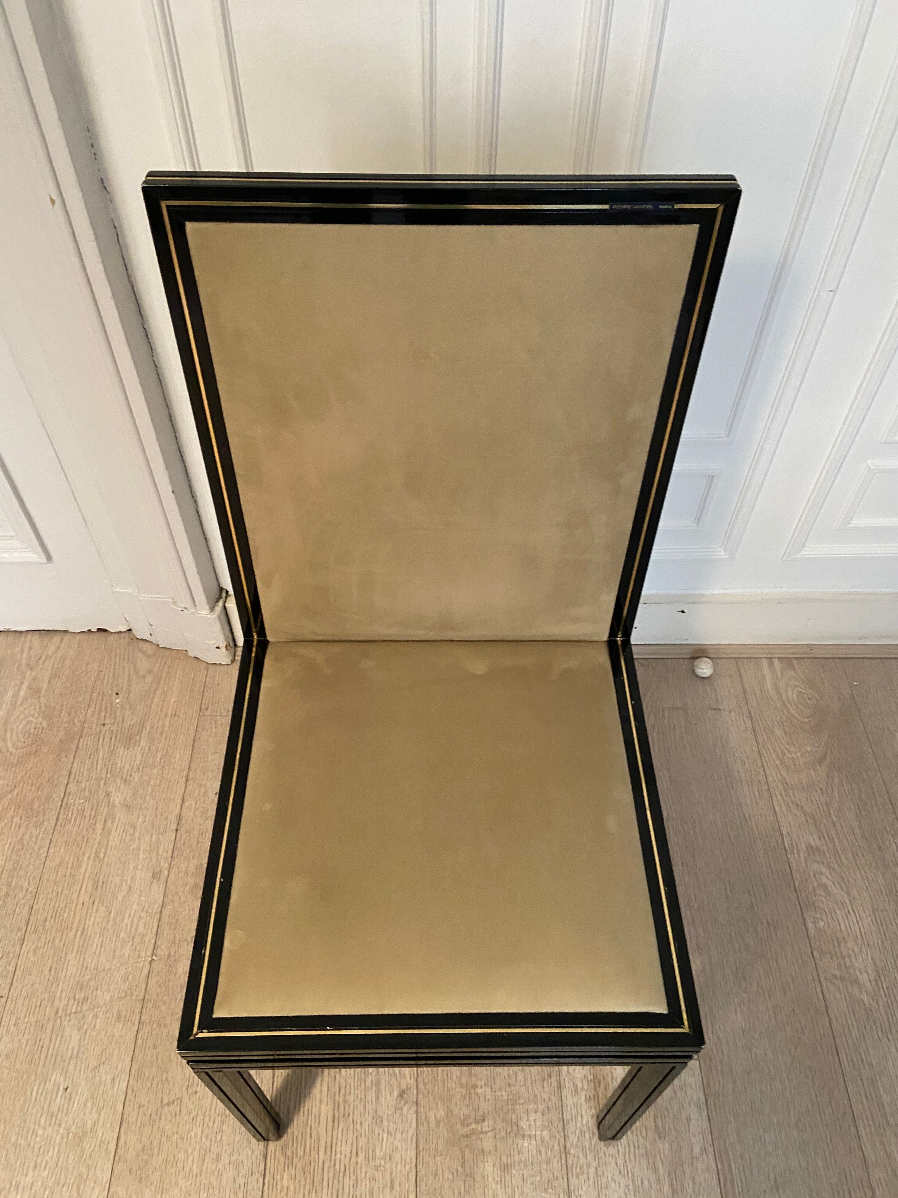 6 chairs Pierre Vandel, Paris, 1970s