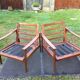 Vintage Scandinavian teak armchairs