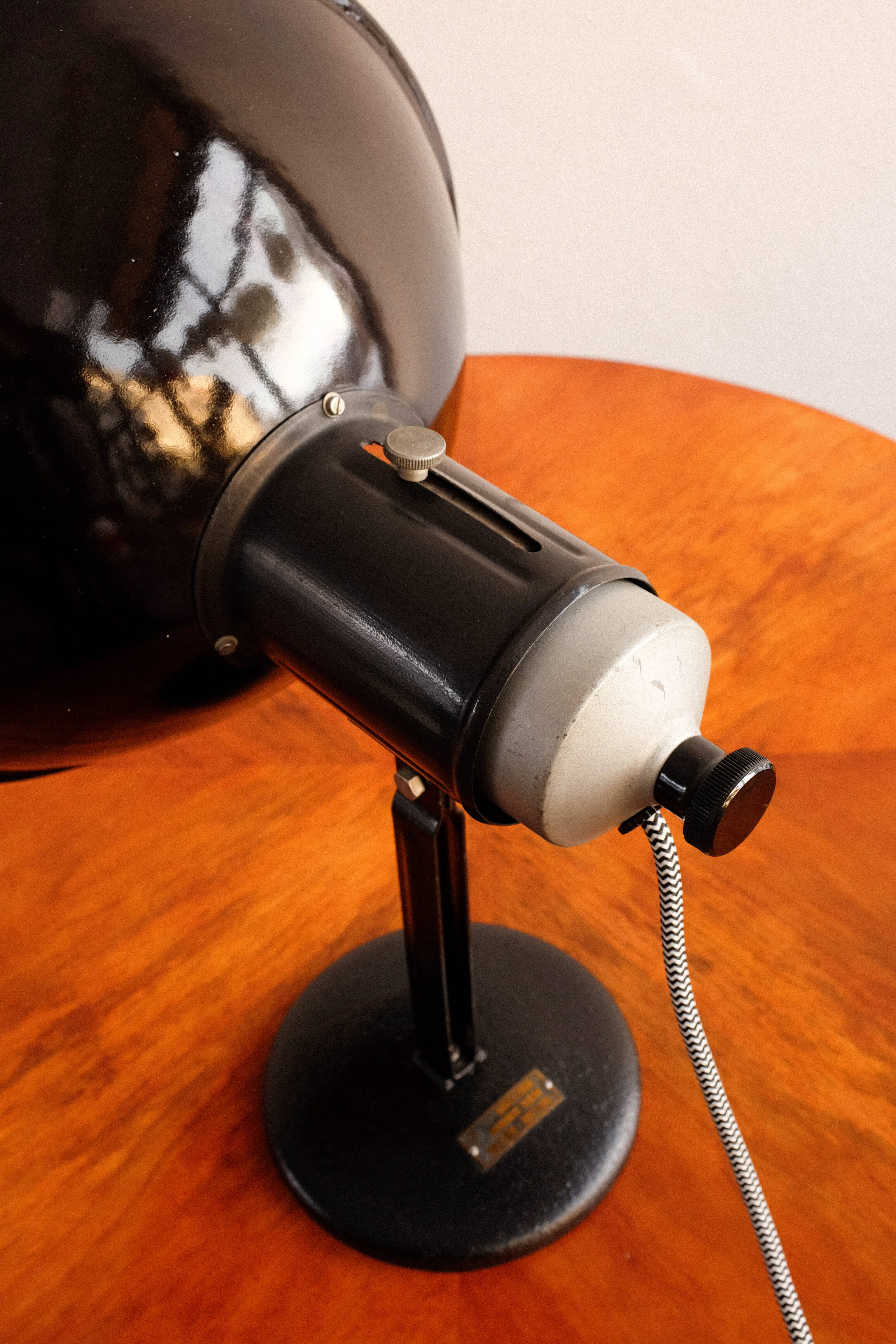 Industrial Czechoslovakian Adjustable Table Lamp, 1960s