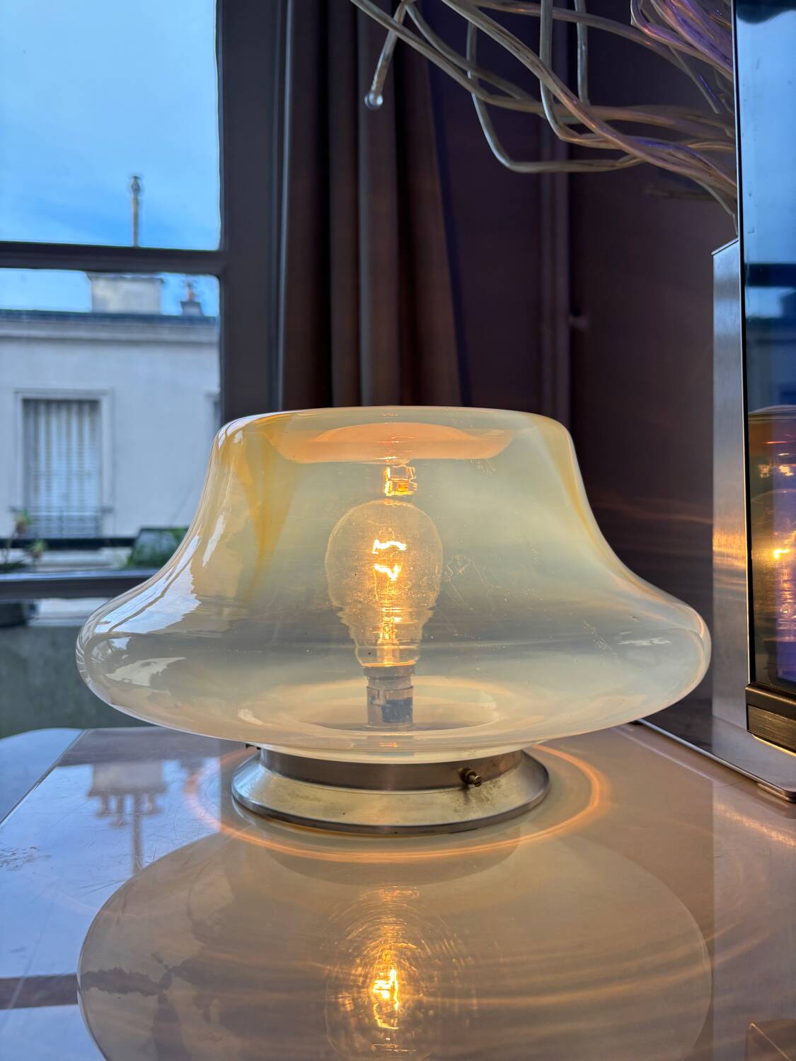 Vintage Murano glass table lamp