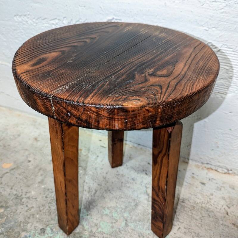 Brutalist tripod stool