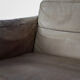 Vintage scandinavian mid-century modern leather and oak sofa, 1970s