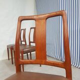 Ensemble de 6 chaises à manger danoise vintage