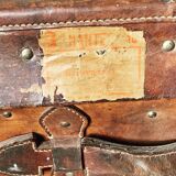 Old leather trunk